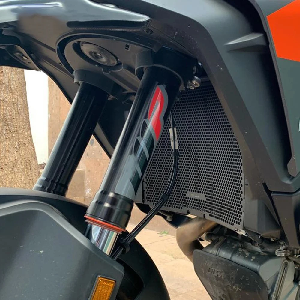 REZIN SuperAdventure 1290S/R Motorcycle Radiator Grille Guard Cover Protector FIT for KTM 1290 Super Adventure ADV SR 2020 2021 2022 2023 Styling Accessories (Size : Black no logo