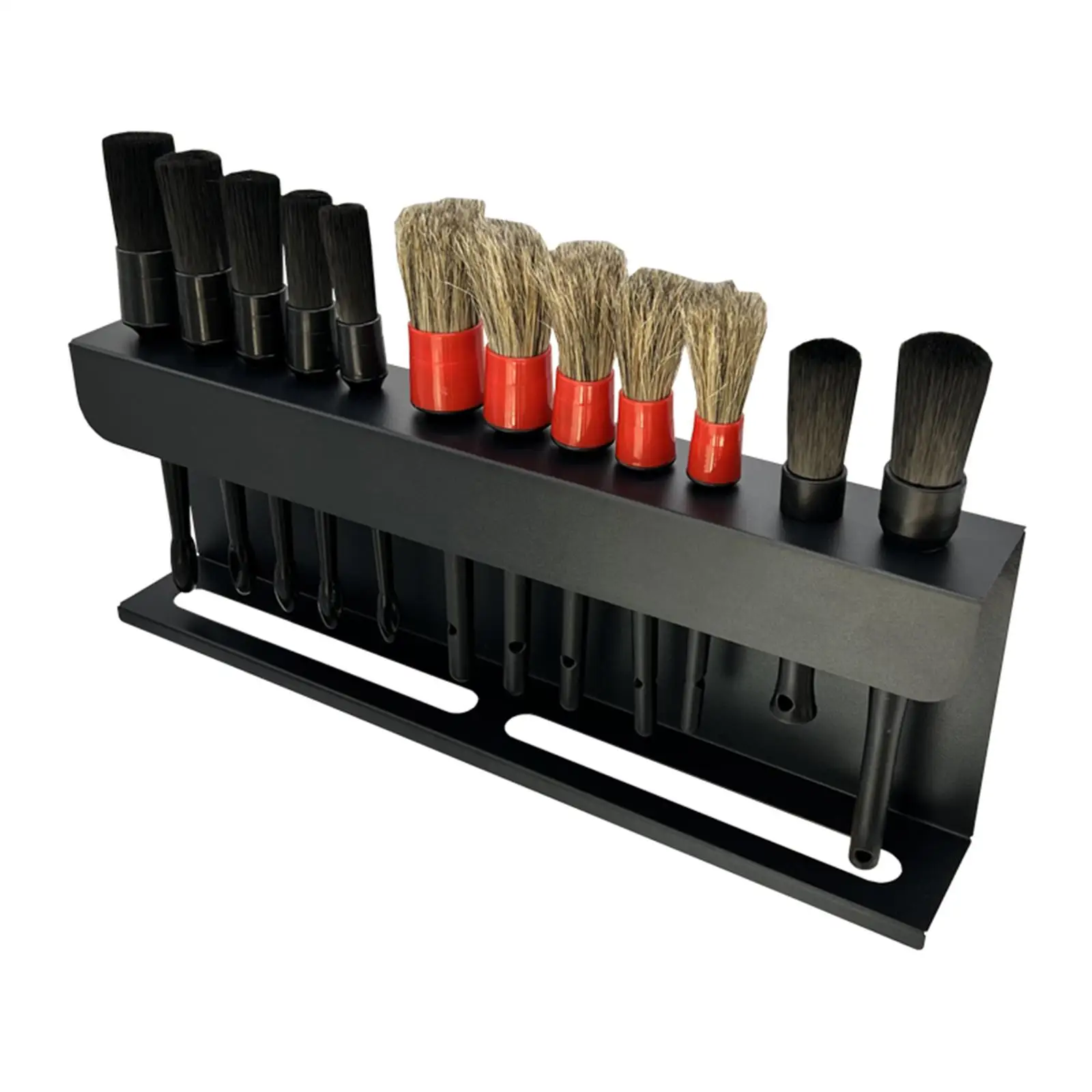 Detailing Brush Holder Wall Mounted Alloy Easy Installation Car Brush Organizer