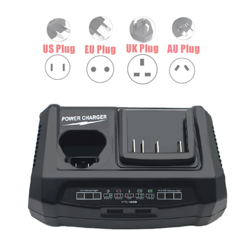 

Lithium ion Battery Dual Port Fast Charger For BOSCH 10.8V 12V 14.4V 18V BAT411 BAT412 BAT609 BAT609G BAT618 Lithium Battery
