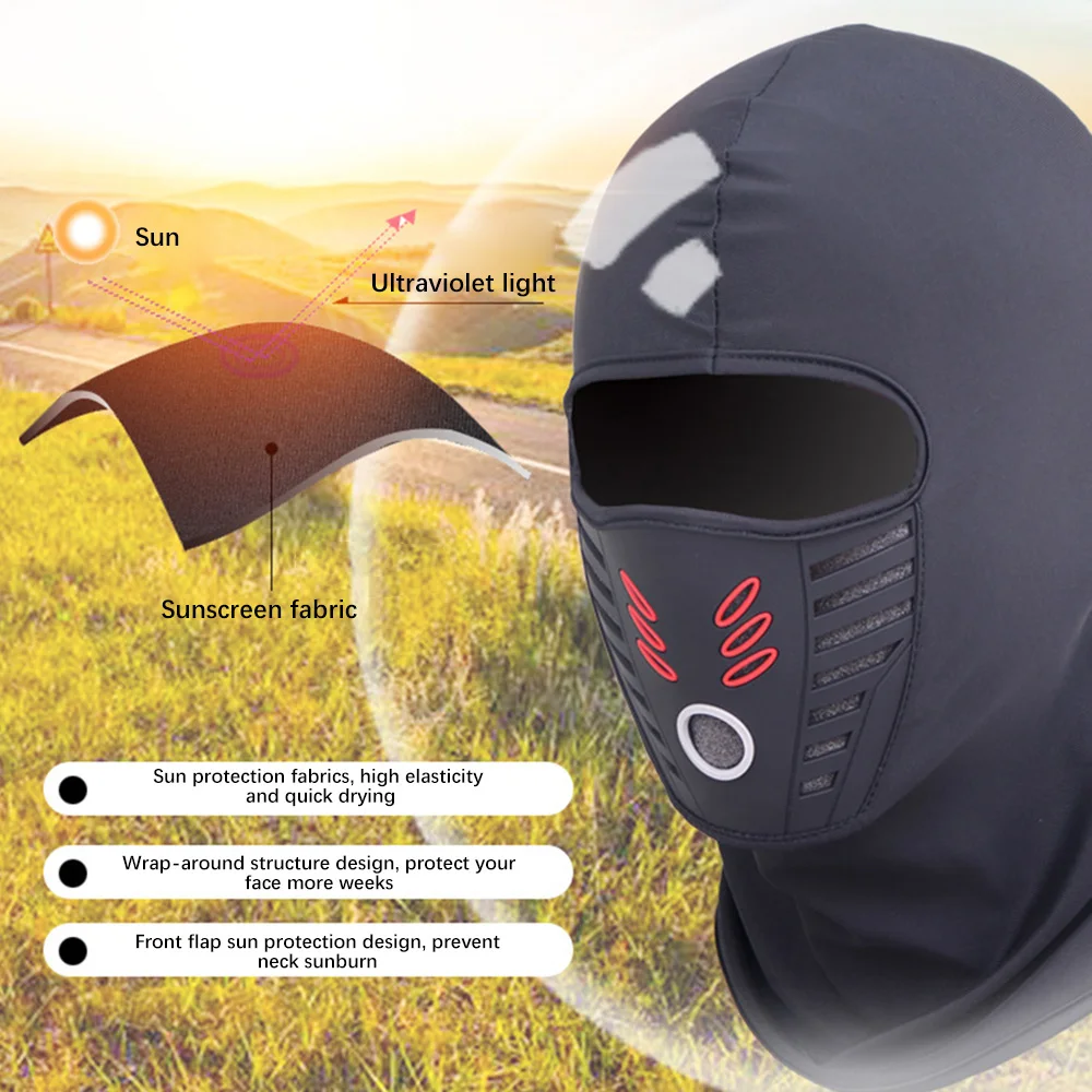 

Summer Winter Warm Fleece Motorcycle Face Mask Anti-dust Windproof Full Face Cover breathable Hat Neck Helmet Mask