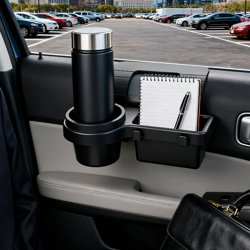 Car Organizer Box Side Door Window Storage Pocket Multifunctional Hanging Storage Rack with Cup HolderAuto Interior Accessories