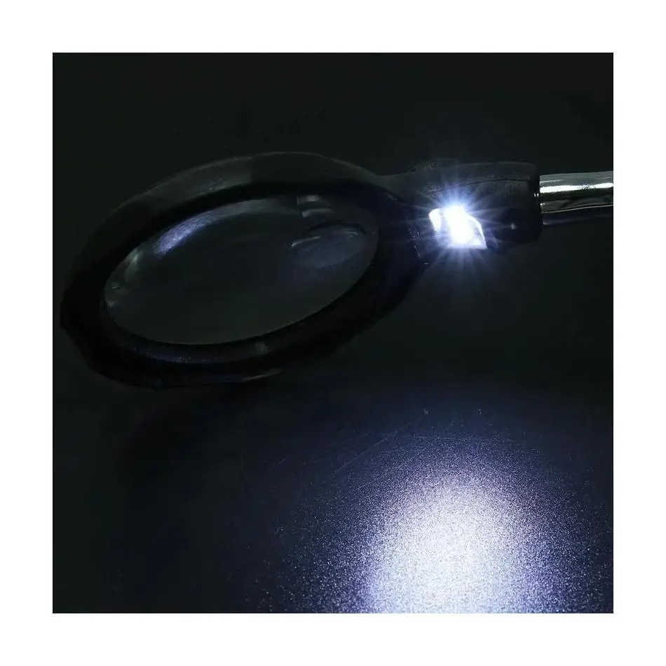 Welding Magnifying Glass LED Holder Soldering Repair Tool Loupe Third Hand for Soldering Inspection Mirror Desktop Magnifier