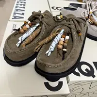 Sabots en cuir suédé de vache pour femmes et hommes, pantoufles d'été à enfiler, plates, à talons bas, confortables, mocassins souples à lacets 1