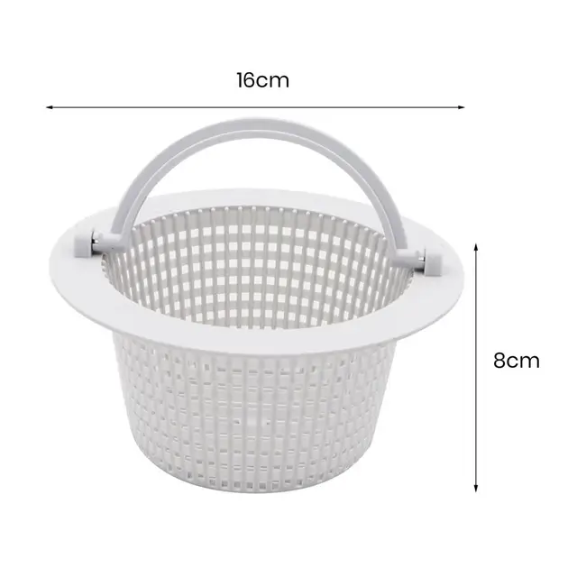 2 db Medence Skimmer Kosár Kényelmes Kopásálló Finom Lyuk Elleni Eltömődésgátló Szűrő Kiegészítők - Image 6