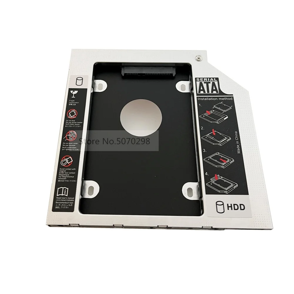 

Universal 9.5mm 2nd HDD SSD Hard Drive Optical Caddy Frame for Sony Vaio vpcz-1290x svt141a11u VPCZ11X9R/S GU70N UJ892AS DVD