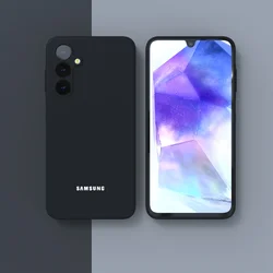 Liquid Silicone Soft TPU Phone Bumper Case - Enhanced Protection & Sleek Design for A50 (Black)