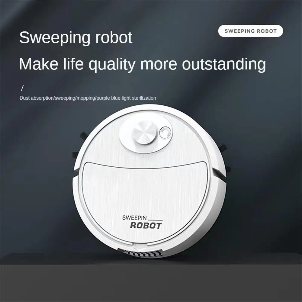 1/2PCS Robot Vacuum Cleaner USB Charging Brushless Motor Strong Suction 3 in 1 Electric Sweeper for Pets Hair Hard Floors