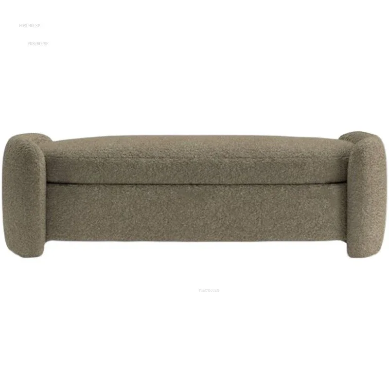 Luxury Stools Bedroom Bed End Stool Home Furniture Living Room Sofa Ottomans Storage Shoe Changing Stool Dressing Chairs A