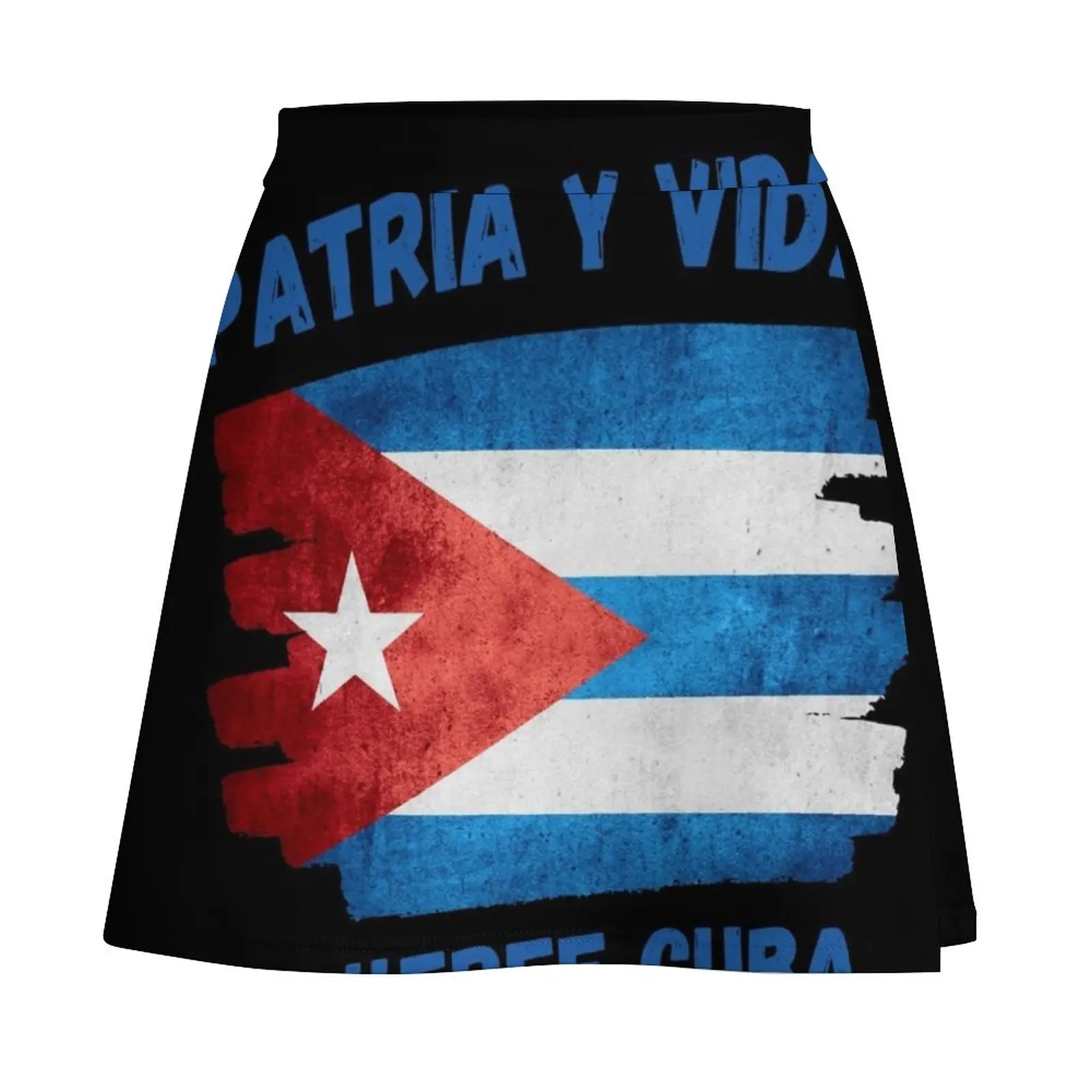 PATRIA Y VIDA, VIVA CUBA LIBRE Mini Skirt School skirt night club outfits Summer dress