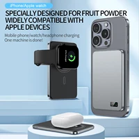 New Ultra thin Alloy Powerbank Magnetic Power Bank Wireless Fast Charger For Magsafe Backup battery For iWatch Serise iPhone 16 2