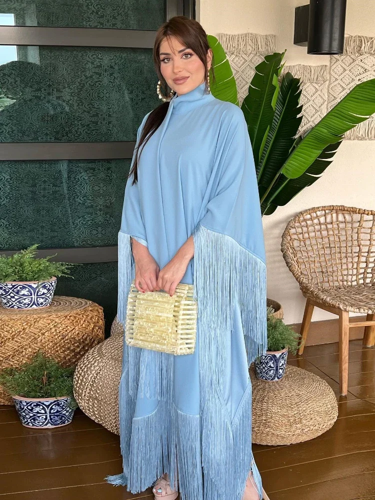 Caftan Moroccan Eid Elegant Muslim Party Dress Jalabiya Women Abaya Dubai Turkey Islam Long Evening Dresses Kaftan Robe Vestidos