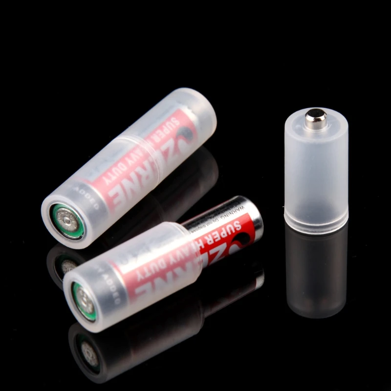 4X Battery Adapter Convertor Size AAA R03 to AA LR6 Plastic Box battery adapter convertor