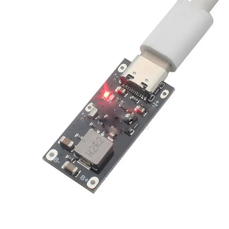 Type-C USB 5V 3A 3.7V 18650 Lithium Li-ion Battery Charging Board Charger Module With Indicator light Red Blue 1PC