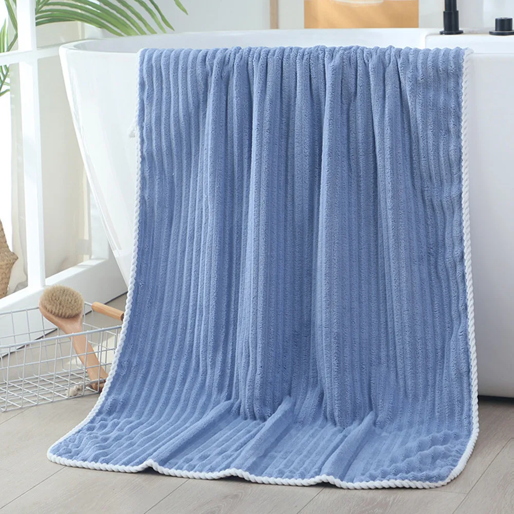 Bath towel Towel size increased and thickened suitable for women to wear and wrap absorbent adult coral fleece face towel