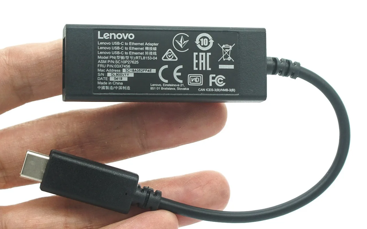 Lenovo-USBCからギガビットイーサネットアダプター,新しい