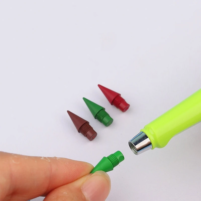 60-1200Pcs Replaceable 12 Colors Unlimited Pencil Nib Infinite Pencil HB Pencil Writing Accessories Art Sketch Stationery