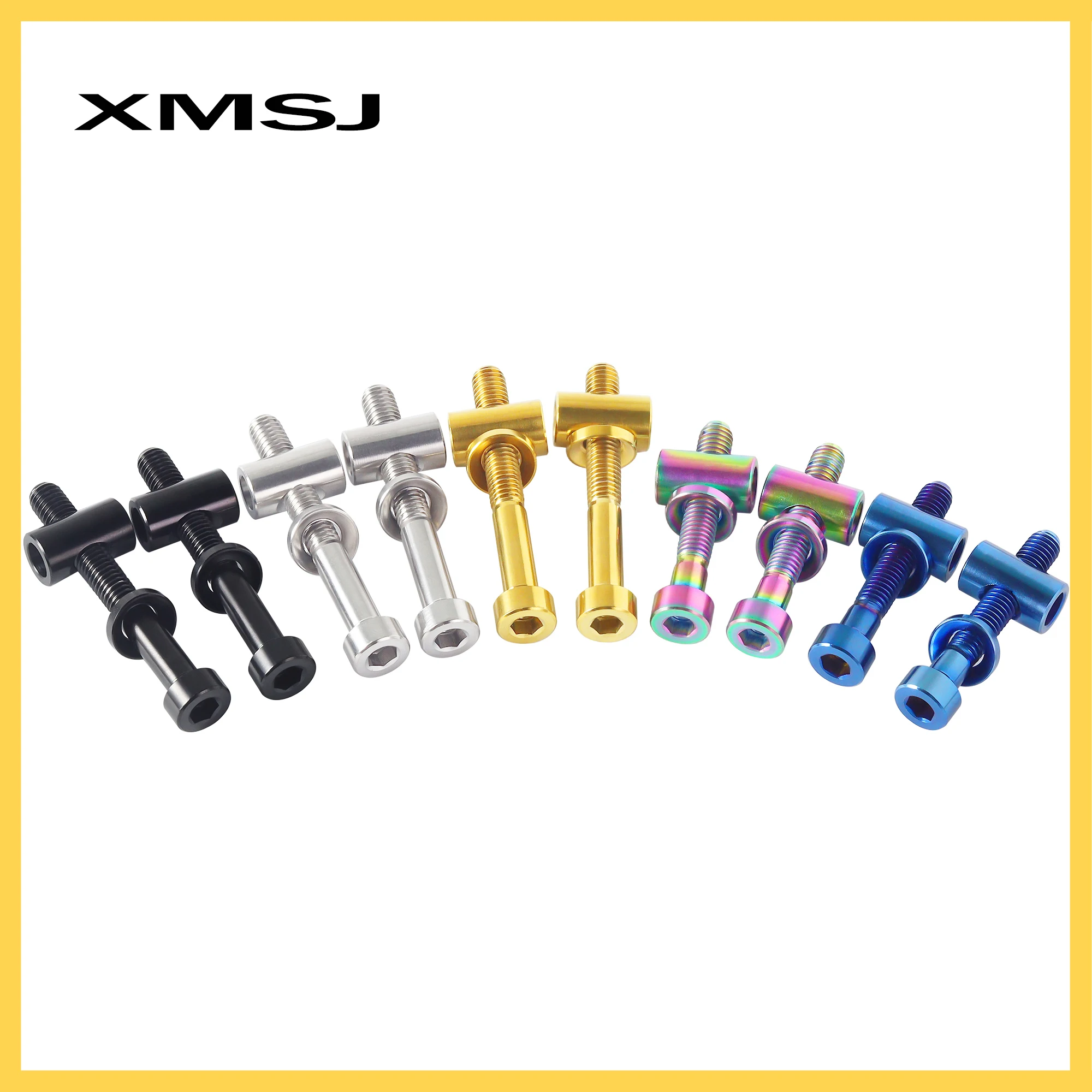 XMSJ 자전거 시트 포스트 고정 볼트 M5 x 30 40mm TC4 티타늄 MTB 도로 자전거 시트 포스트 안장 고정 나사 시트로드 고정 볼트