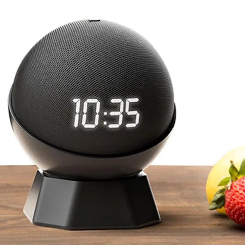 Per Amazon Echo Dot 5 Staffa Per Cavo In Silicone Base Per Supporto Da Tavolo Elegante Supporto In Metallo Anti-Scorrimento Per Echo Dot 5/4A Generazi