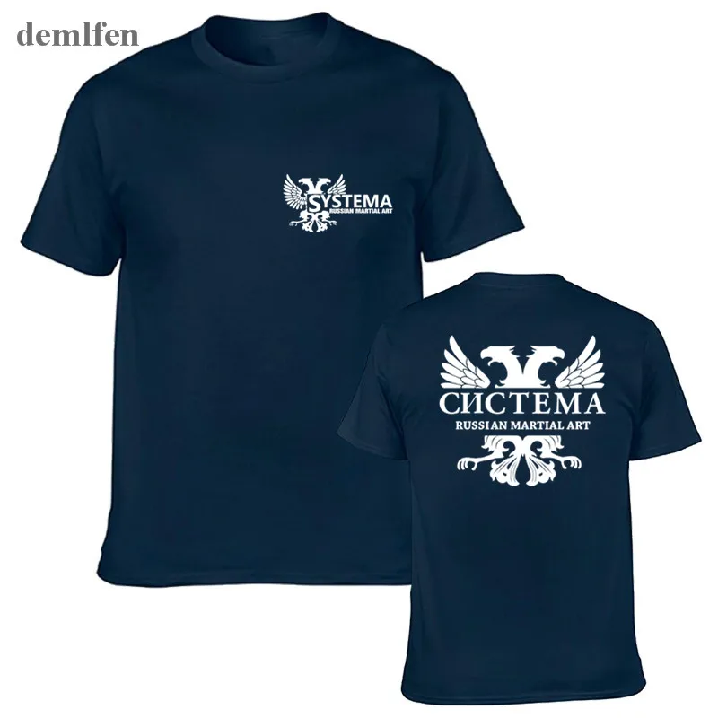 New Systema Spetsnaz Russian Army Martial Art Hand To Hand Combat T-shirt Men's Tops Tees Man Cotton T Shirt
