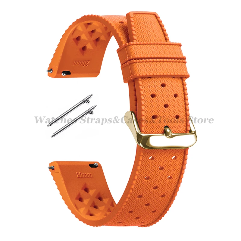 Tropical Silicone Quick Release Watch Band Strap – Premium Rubber Tropic Design