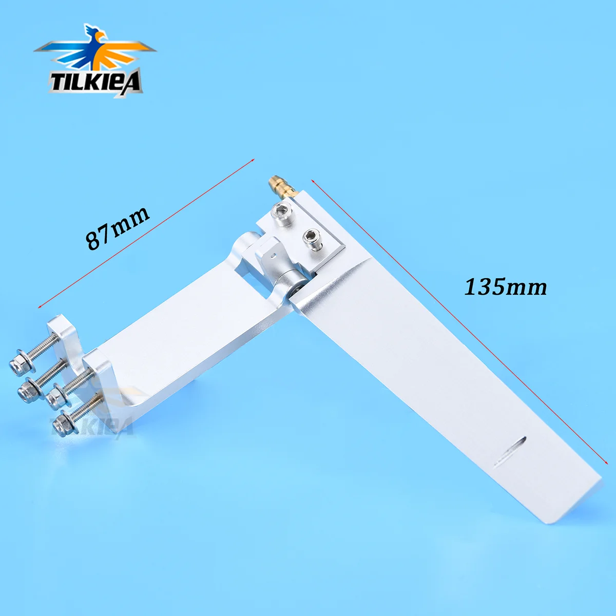 Bateau électrique sans balais en aluminium au méthanol, 87x135mm, gouvernail d'eau pour bateau RC, bonne qualité