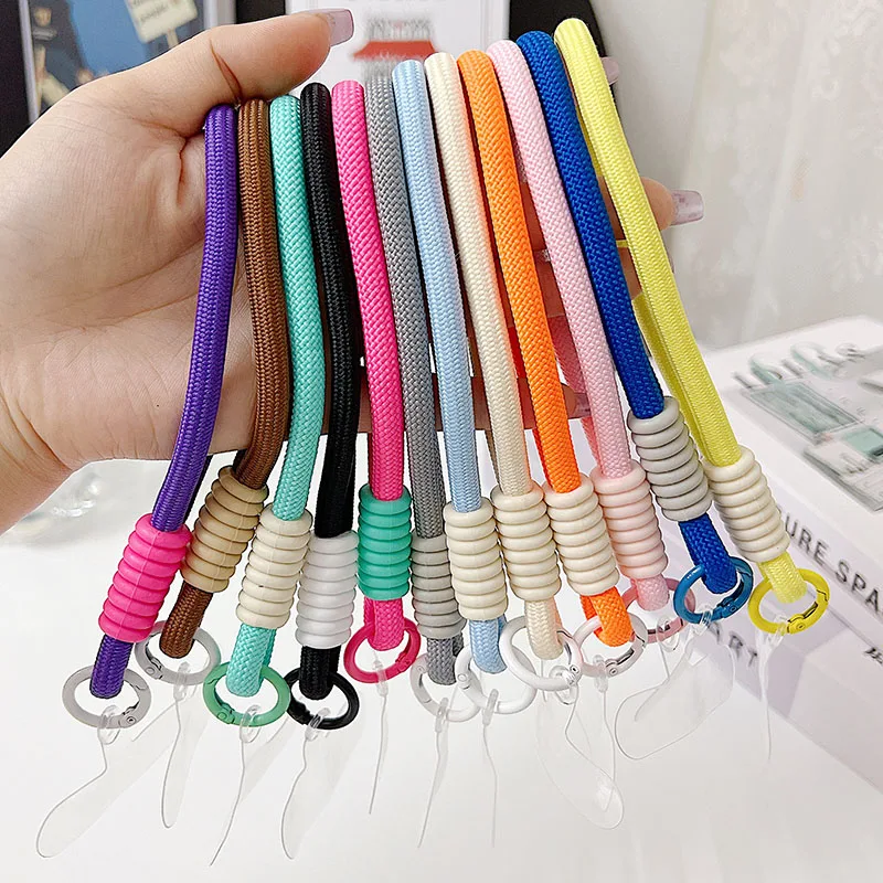 Universal Mobile Phone Lanyard Strap with Patch and Wristband Keychain