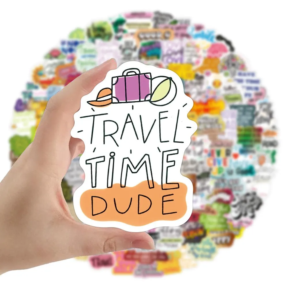 Zhang Inspirational Text Series Graffiti Stickers Notebook Skateboard Luggage Waterproof Stickers 200pcs/set