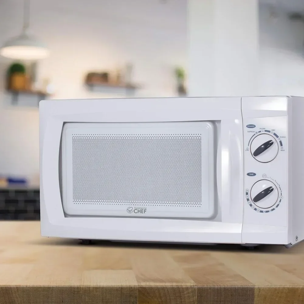0.6 Cubic Foot Microwave with 6 Power Levels, Small Microwave with Grip Handle, 600W Countertop Microwave 6