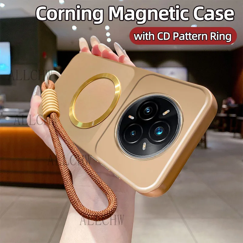 Shockproof Matte Magnetic Soft TPU Phone Case with Hand Strap