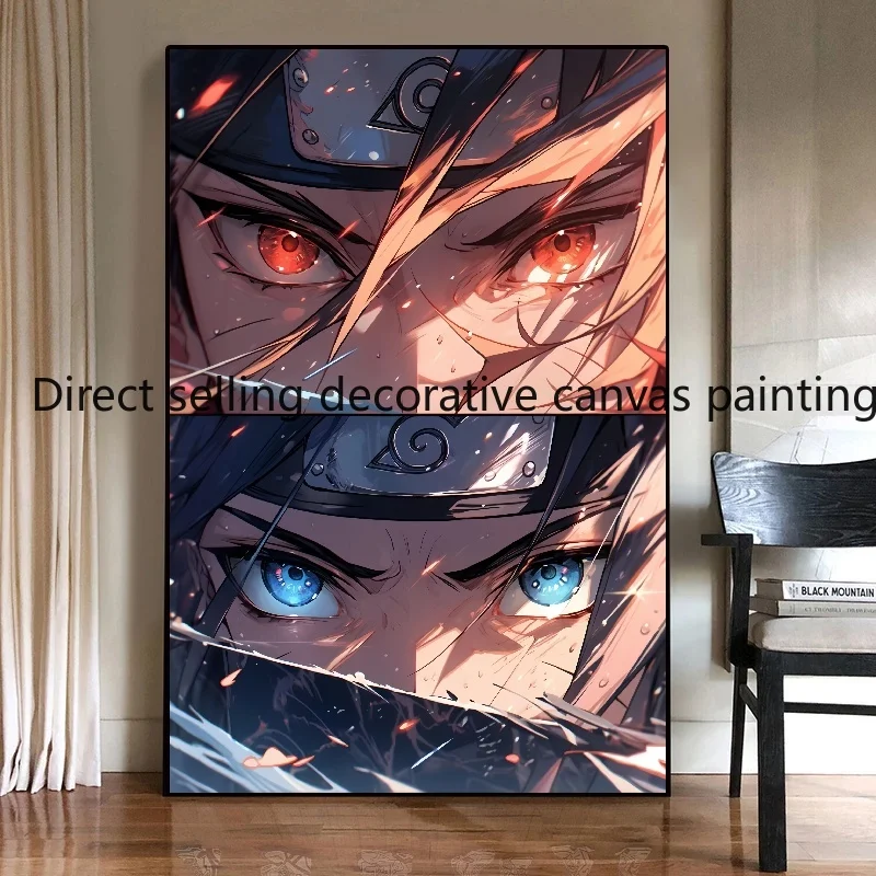 

Classic Anime HD Painting Naruto Poster Wall Art Mural Canvas Painting Decoration HD Cartoon Character Picture Children's Gift