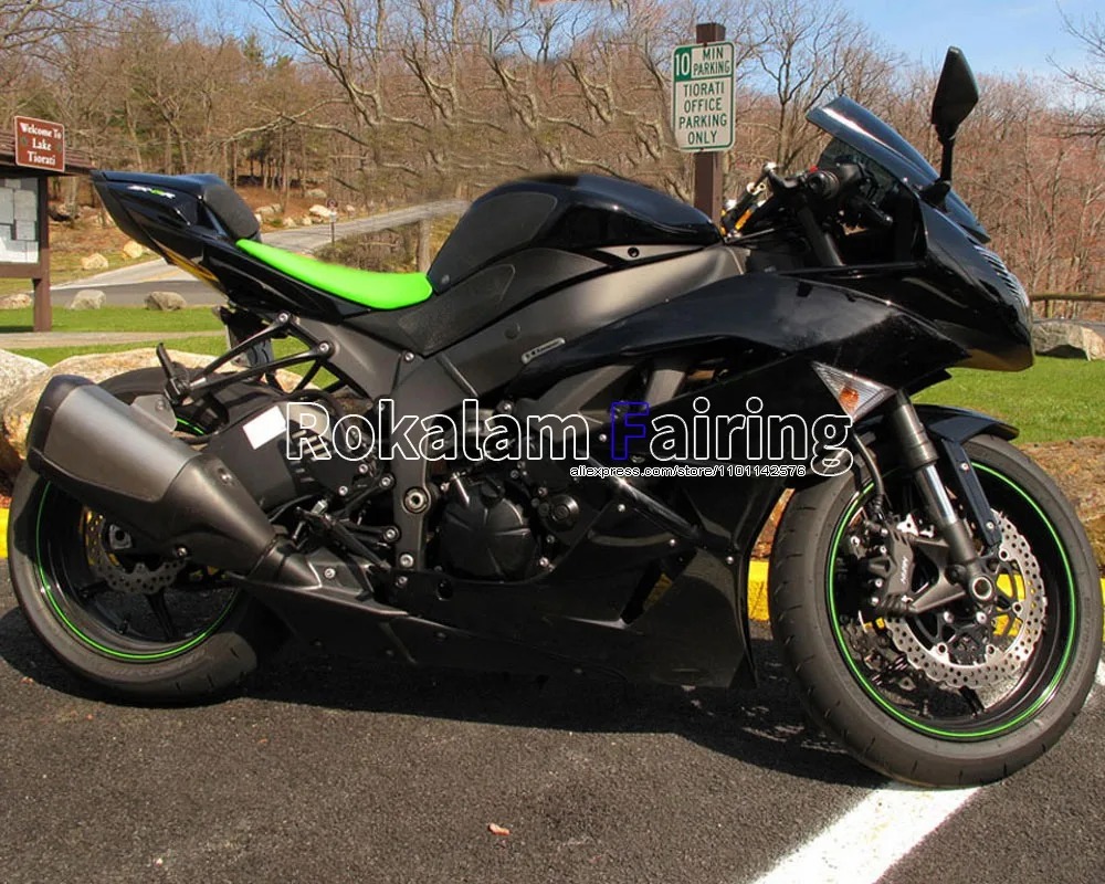 

Комплект обтекателей для Kawasaki ZX6R Ninja 2009-2012 ZX-6R 09 10 11 12 ZX 6R 636 черный комплект обтекателей для мотоцикла (литьё под давлением)