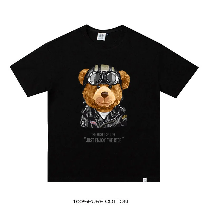 

Large size short-sleeved T-shirt men's summer Korean version of the trend of handsome clothes casual versatile printed half-slee