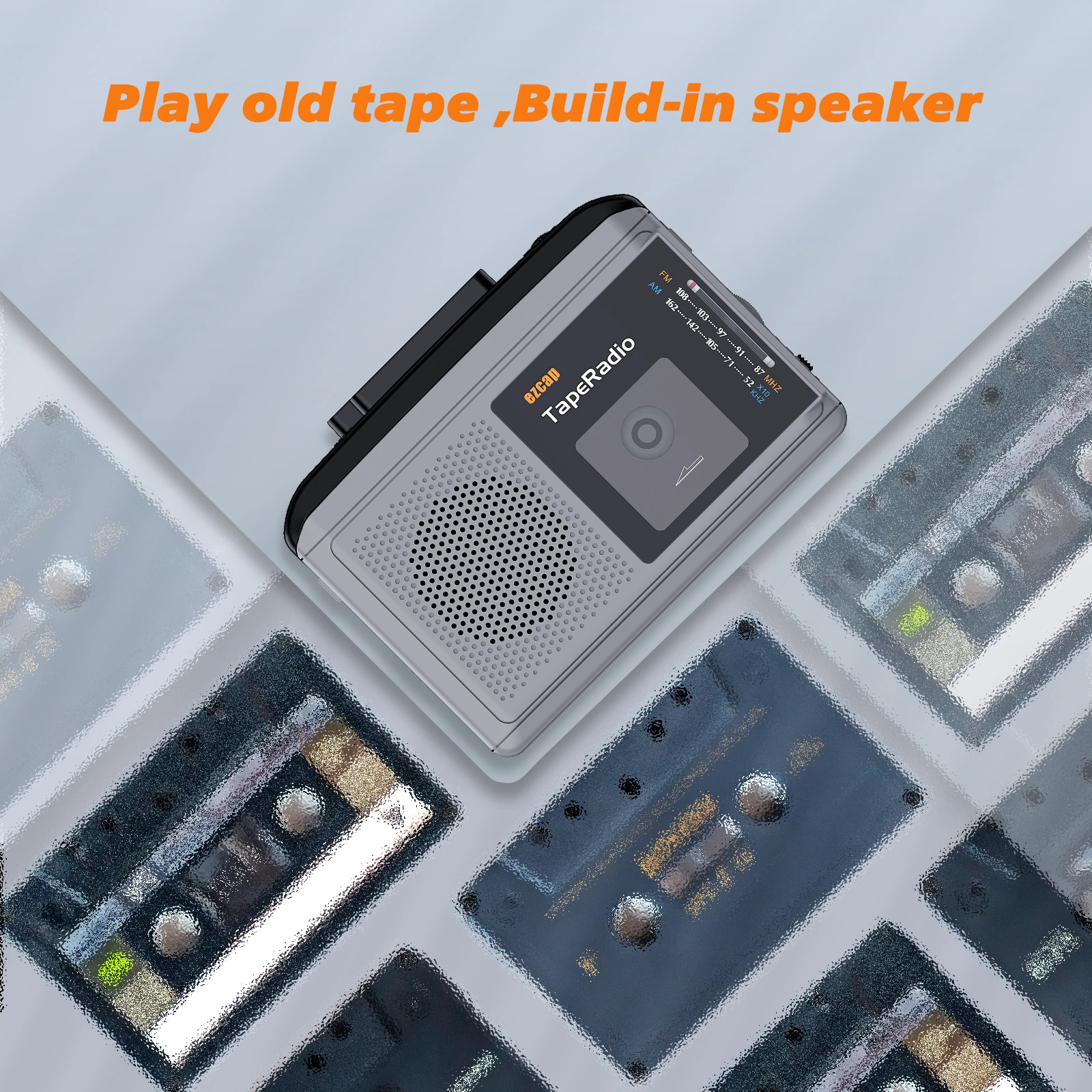 Ezcap234 Tape Cassette Player To MP3 Converter with Speaker Audio Capture Card Cassette Recorder To TF Card AM/FM Radio