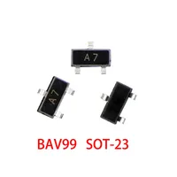 100PCS/LOT BAV99 BAV99LT1G A7 A7W SOT-23 0.2A/70V SMD Switching Diode