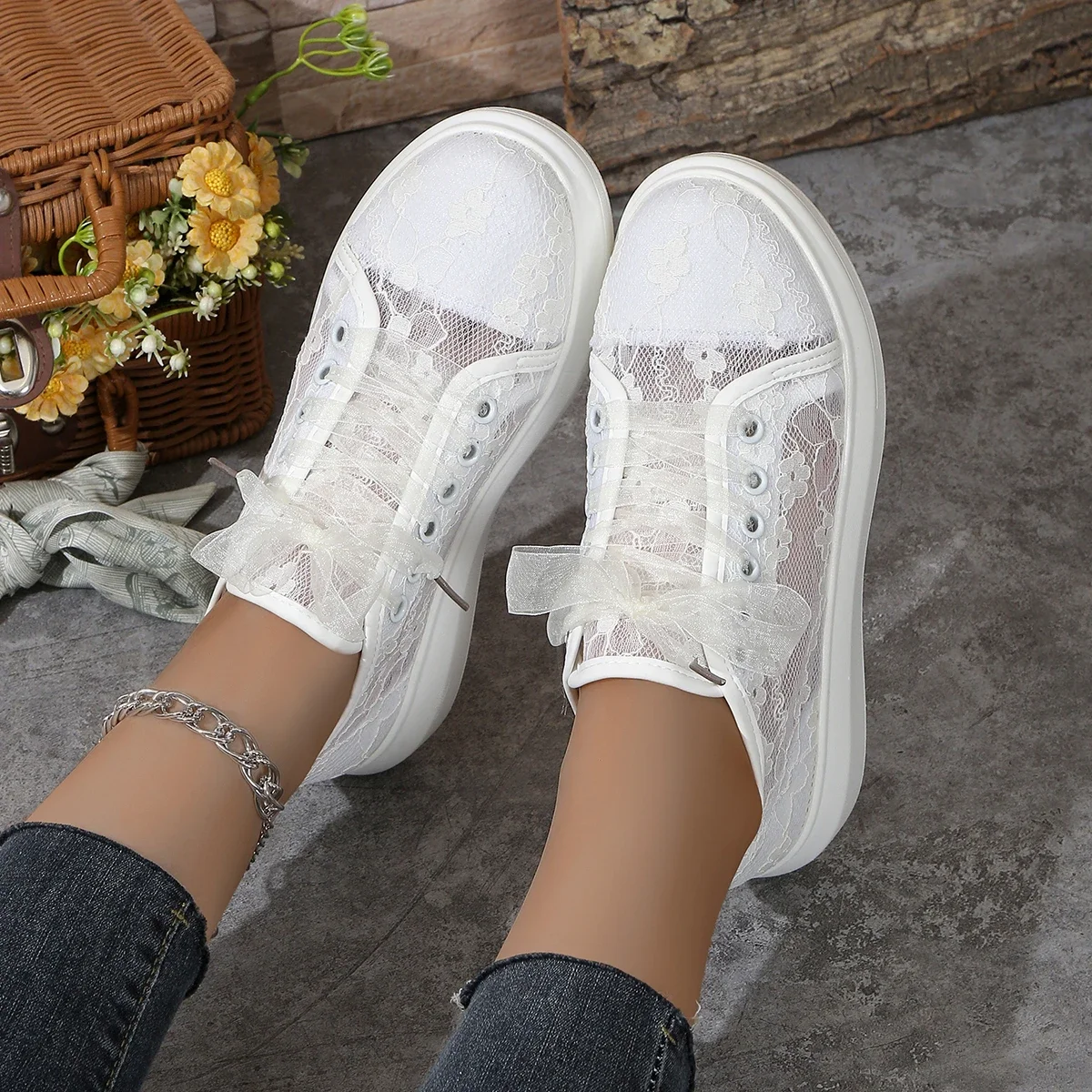 Women Sneakers 2025 New Fashion Summer Casual White Shoes