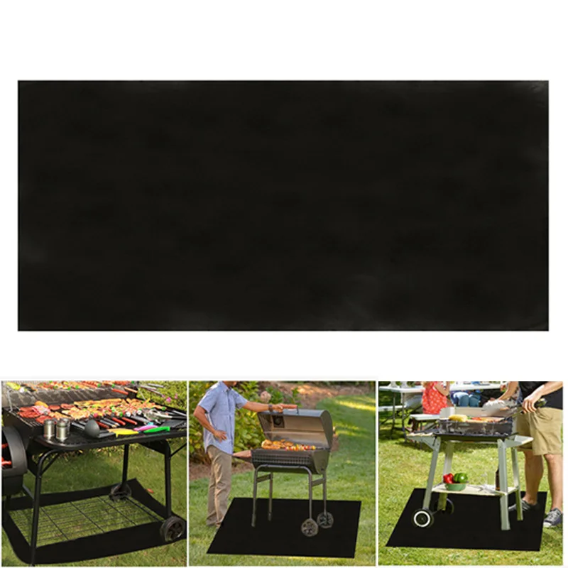 

Under Grill Mat for Outdoor Charcoal Gas Grill Smoker 500℃/932℉ Heat Resistant BBQ Fireproof Mat for Patio Lawn Garden Floor