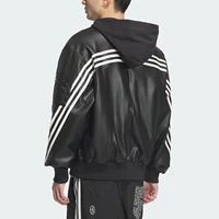 Adidas Originals Veste à capuche sportive en simili cuir pour homme JL7556 3