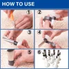 14pcs Stainless Steel Caulk Nozzle Applicator Caulking Finisher Glue Silicone Sealant Finishing Tool Construction Tools 4