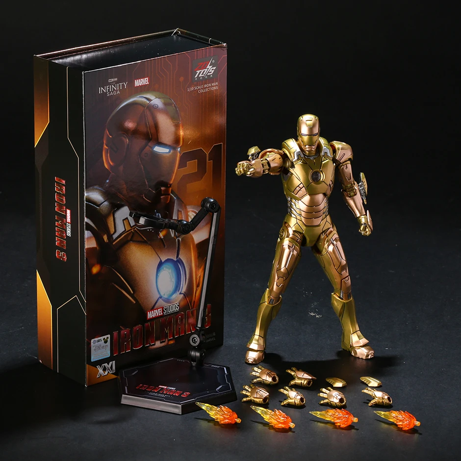 

ZD Toys Iron Man Mark XXI MK21 Action Figure Model Toy Gift Collection Figurine