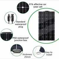 Panneau solaire flexible PowMr 100W 80W 60W, système 12V, cellule solaire pliable, batterie solaire 18V, alimentations mobiles pour camping, camping-car, bateau 5