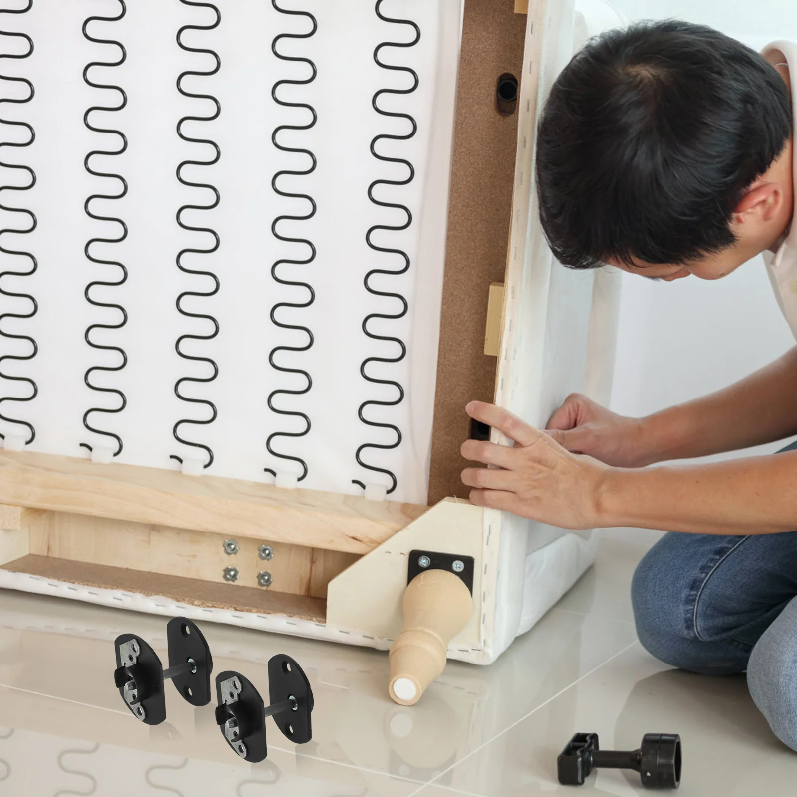 4 Sets Sofa Couch Sectional Furniture Connector Pin Stays Couch Sectional Furniture Connector Pin Buckle Style Furniture