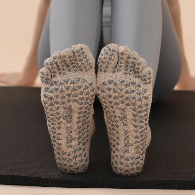 Five Toed Yoga Socks Women Half Toe Pilates Socks