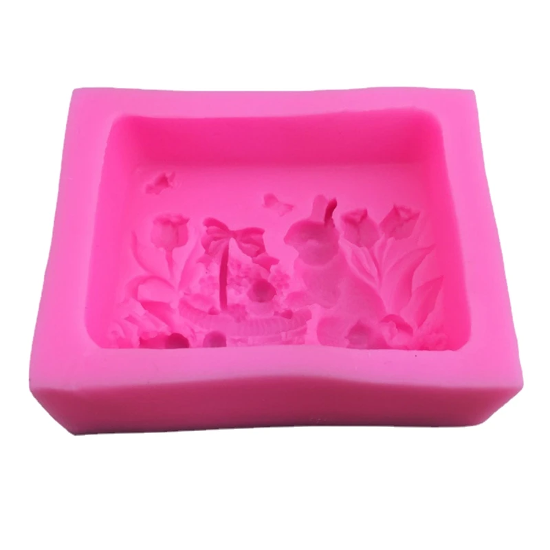 

DIY Soap Moulds Chocolate Mold Bunny Shaped DIY Baking Gadgets Silicone Material Dropship