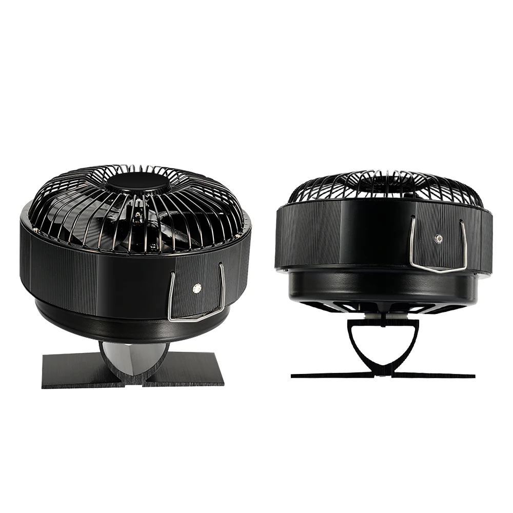 5 Blades Heat Powered Round Stove Fan Log Wood Burner Quiet Free-standing  Home Warmer Fireplace Fan Efficient Heat Distribution
