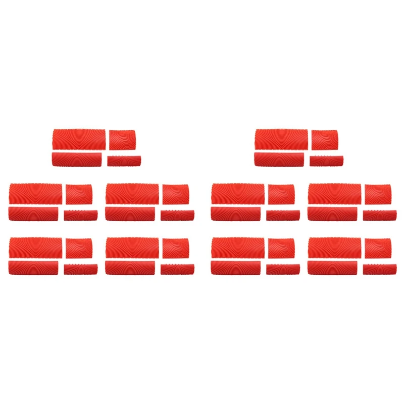 【Superdeals】40PCS Wood Graining Tool Set Rubber Wood Graining Pattern Wall Paint Painting Tool For Wall Painting Decoration DIY