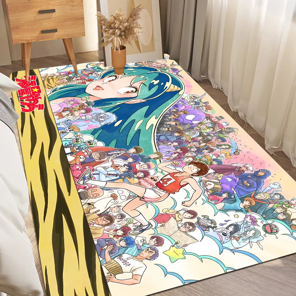 Urusei Yatsura Floor Mat Rectangle Anti-slip Home Soft Badmat Front Door Indoor Outdoor Mat Hotel Decor Mat 6