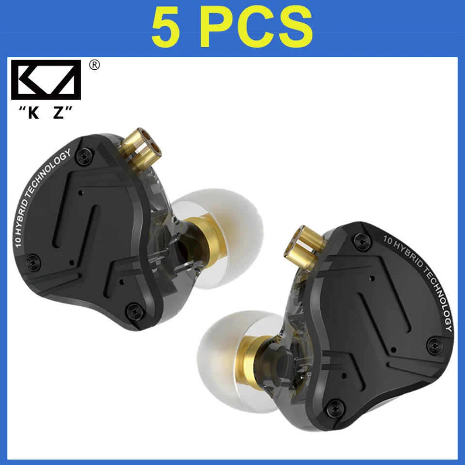 

KZ ZS10 Pro X Metal Wired Headset In Ear Monitor Earbuds Headphones Hybrid Technology 4BA+1DD HiFi Bass Detachable Earphones