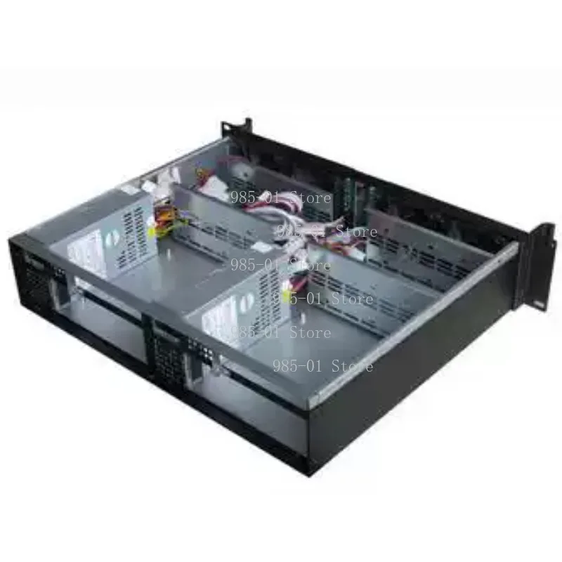 2U 미니 ITX 듀얼 시스템 산업용 컴팩트 랙 마운트 케이스 서버 및 제어 시스템용
