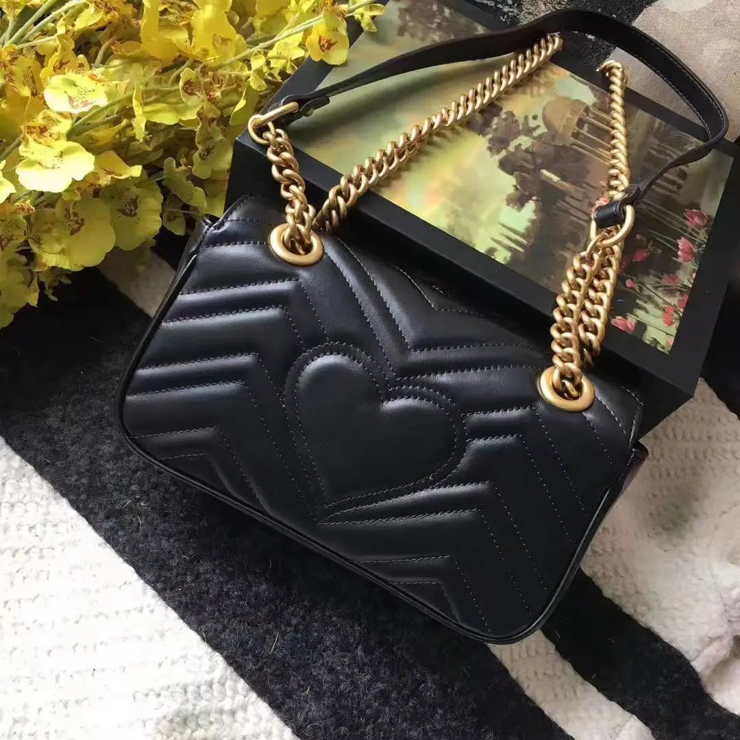 

26CM Luxury Designer Bag Handbags Quality Leather Velvet Chain Bag Shoulder Bags Fashion Crossbody Purses Designer Woman Handbag