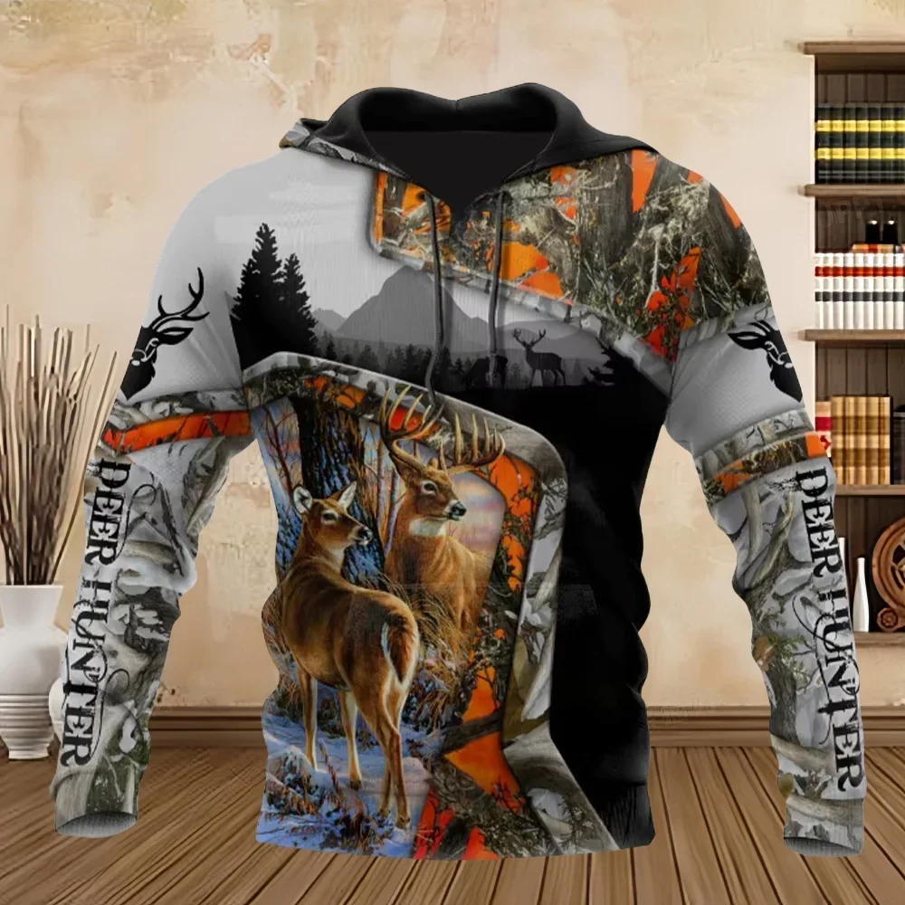 Men’s 3D Deer Hoodie 5